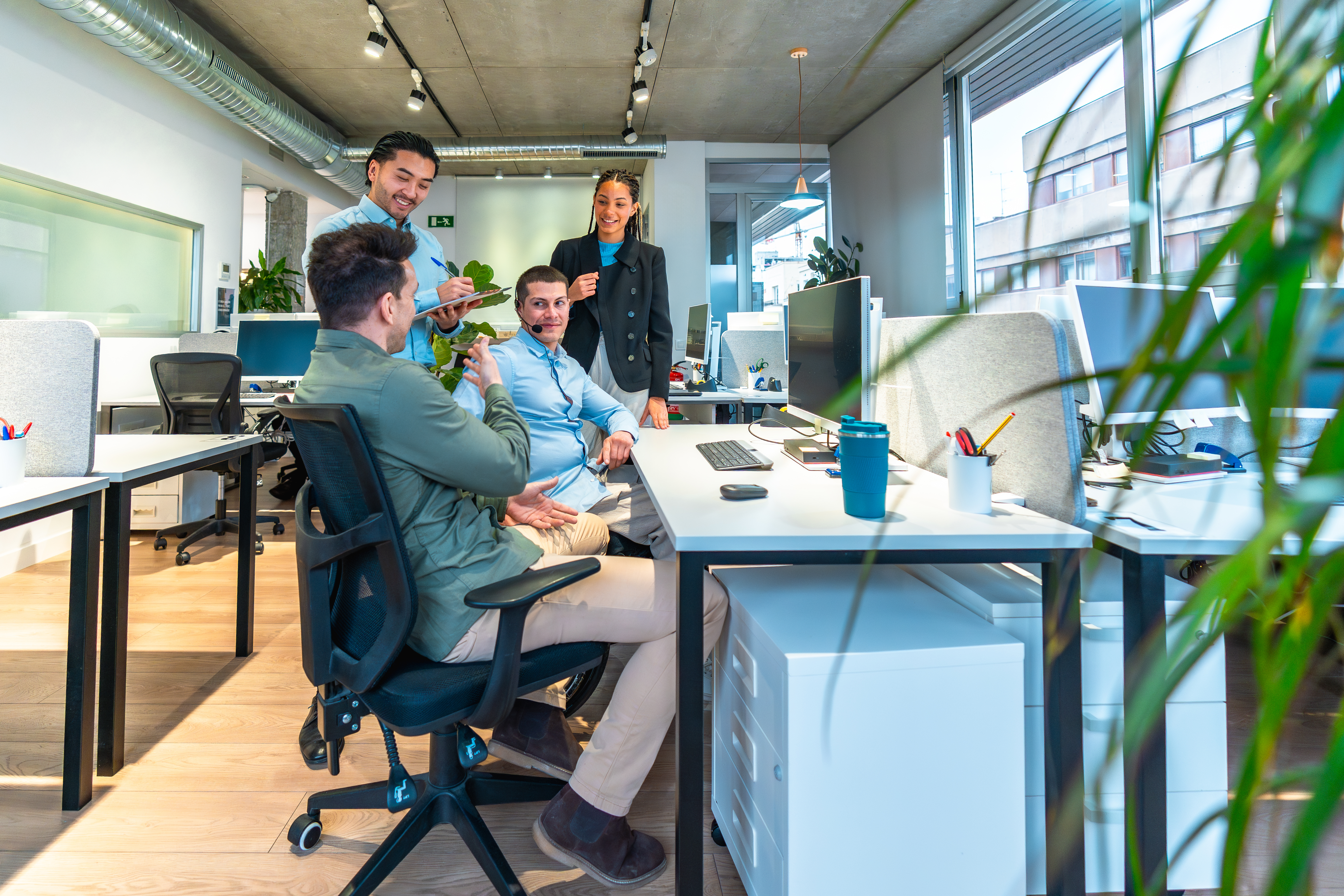 photo d’équipe en situation de travail